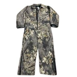 VTG Wolf Mountain  Insulated Quilt Lined Youth Coverall Large Camo USA Made